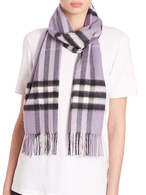 burberry purple check scarf|burberry giant check cashmere scarf.